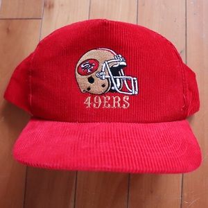 Original vintage 1980’s San Francisco 49ers corduroy hat by Ted Fletcher